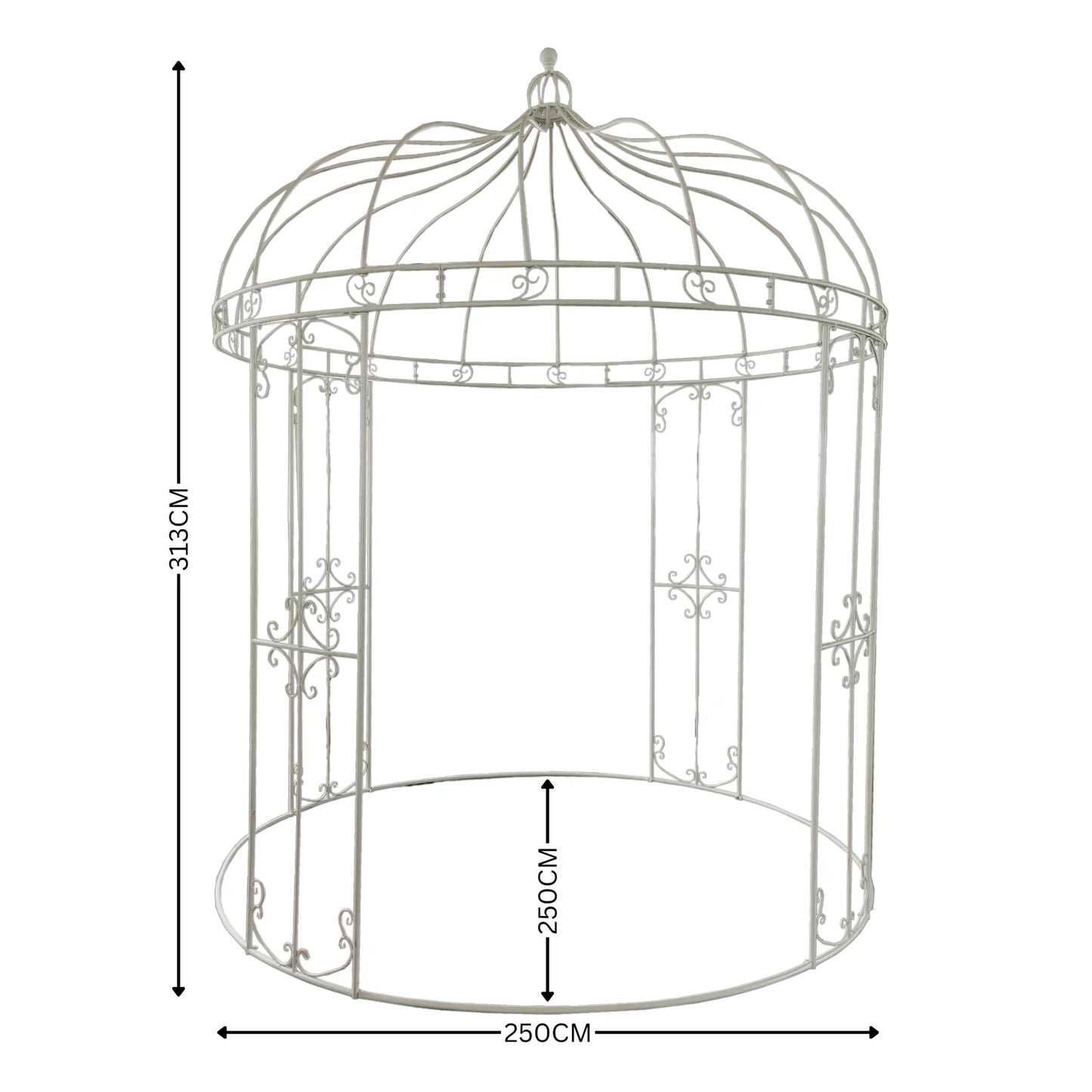 Aurora Round Gazebo - Cream