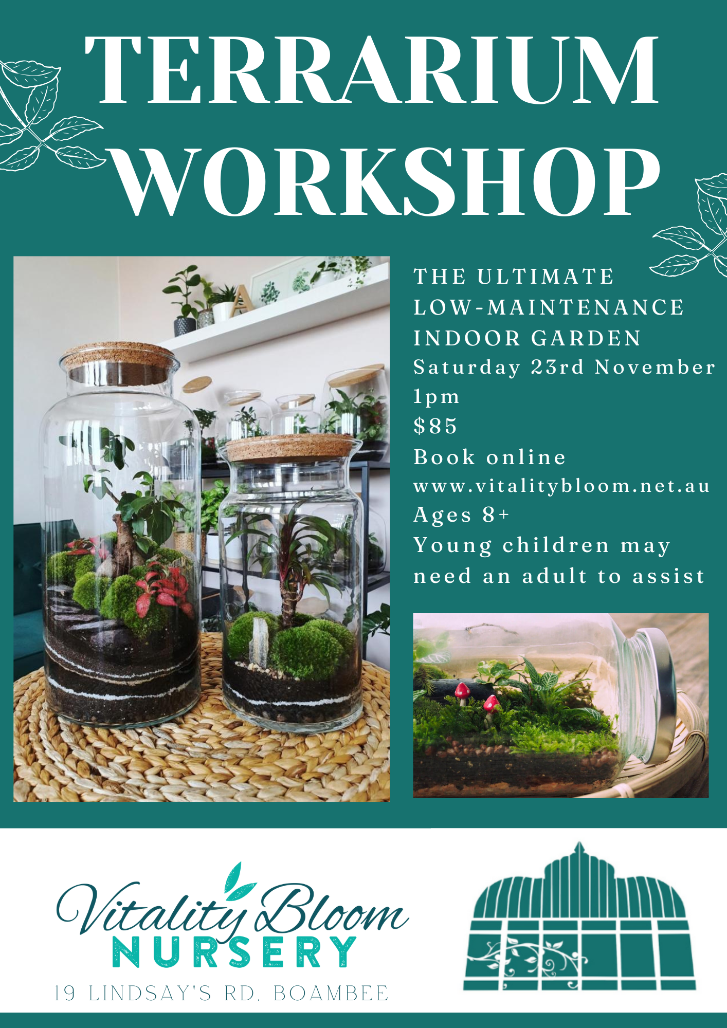 Terrarium Workshop - November 23rd